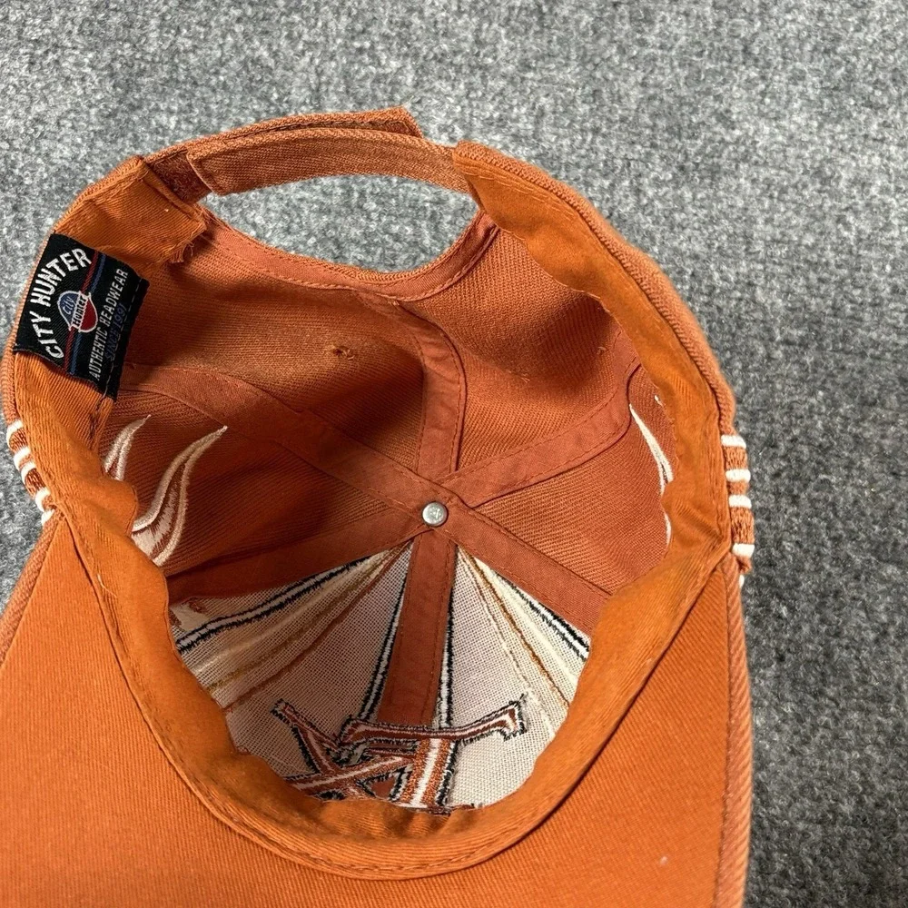 Vintage Texas Longhorns TX Ball Cap Hat Orange‎ Y2K Streetwear NCAA Athletic